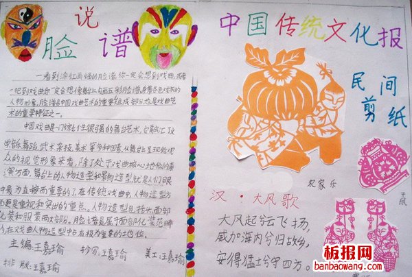 最新中国传统文化手抄报