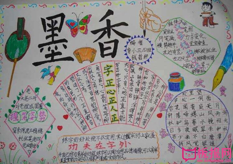 中国传统文化手抄报图片，墨香