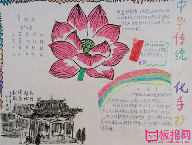 传统文化的魅力，中华传统文化手抄报