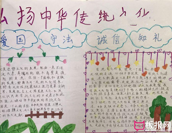 中国传统文化手抄报图片，我们的传统文化