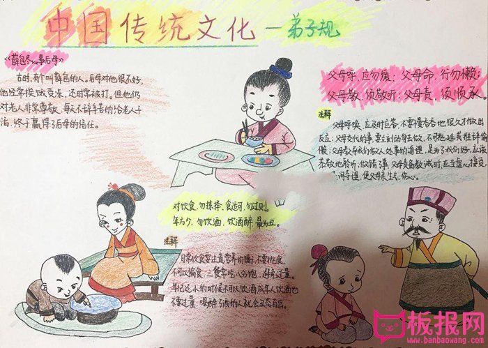 中华传统文化手抄报图片，弟子规