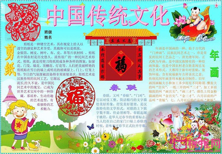 中国传统文化电子小报
