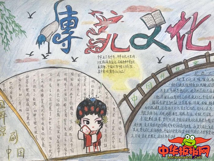 中国传统文化手抄报图片，传承传统文化