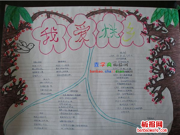 乡村风光手抄报