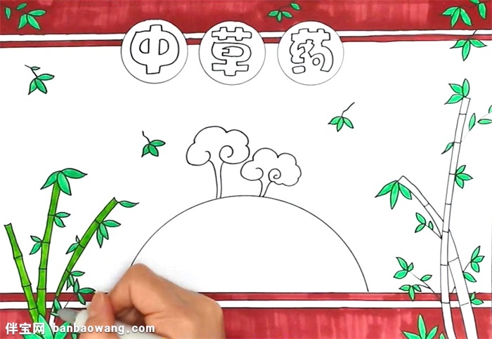 中草药手抄报怎么画