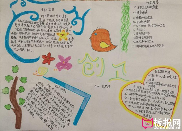 创建文明城市手抄报，创卫的意义