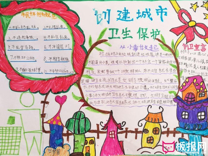 创建文明城市手抄报，市民行为规范