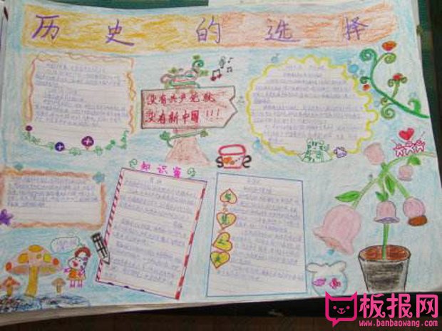 历史手抄报资料，历史的选择