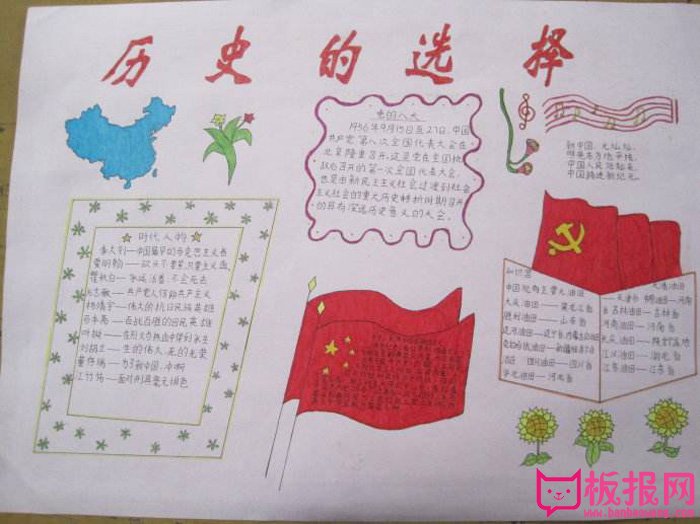 历史手抄报图片，历史的选择