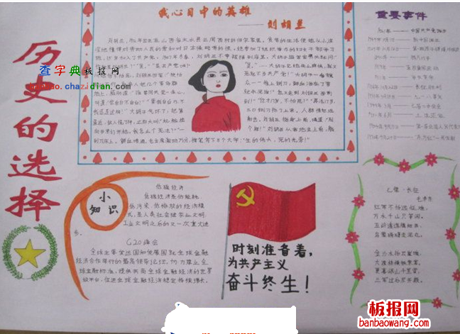 历史的选择手抄报