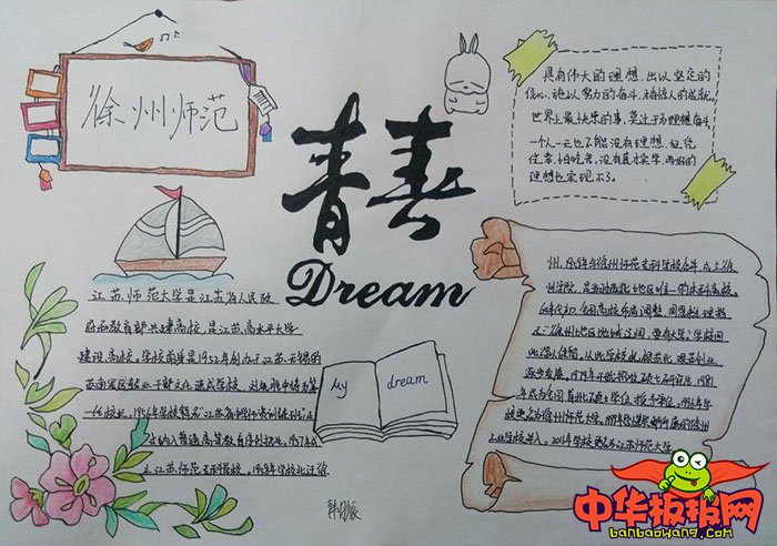 大学优秀手抄报图片，江苏师范大学