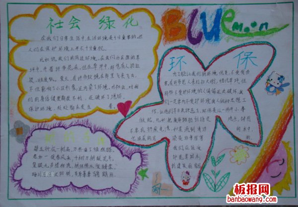 世界地球日手抄报