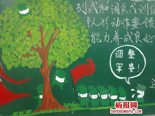 关于军训的手抄报