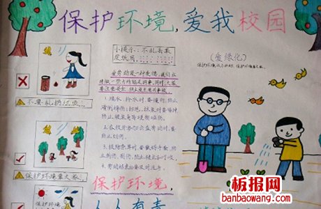 绿色环保手抄报