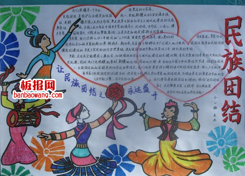 小学生民族团结手抄报