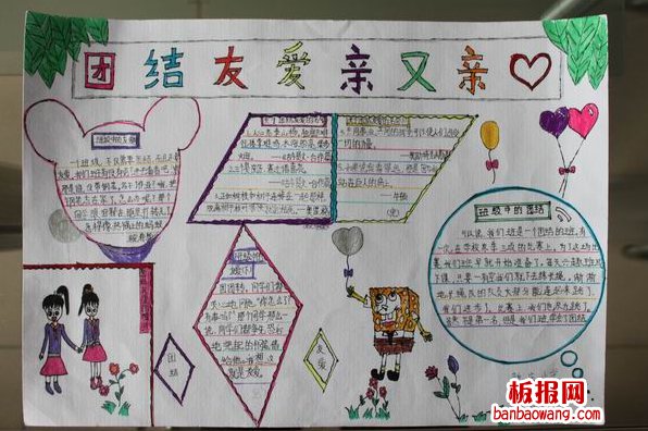 团结友爱的手抄报图片