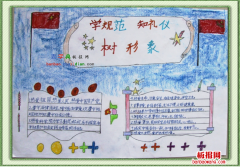 学规范知礼仪的手抄报