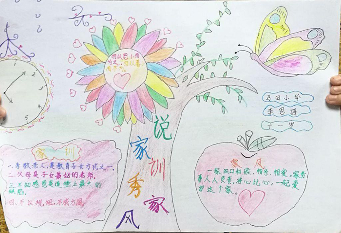 家风家训手抄报图片，说