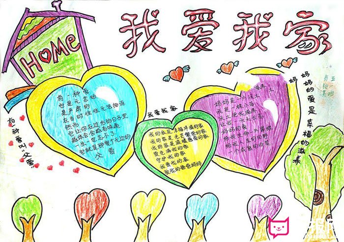 家风家训手抄报图片，我爱我家