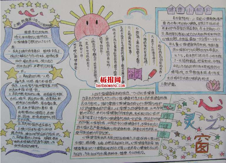 心理健康知识手抄报
