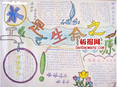 节水节电手抄报图片大全