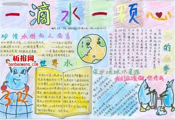 关于节约用水手抄报