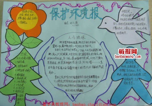保护环境环保手抄报