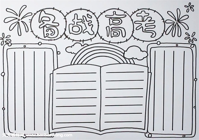 备战高考手抄报