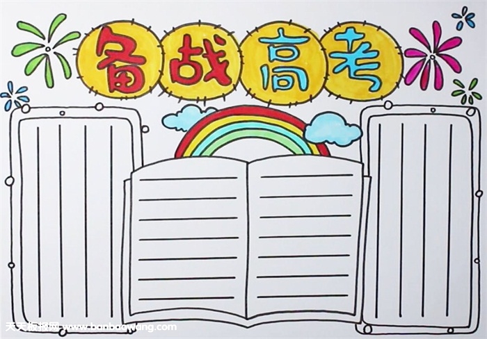 备战高考手抄报