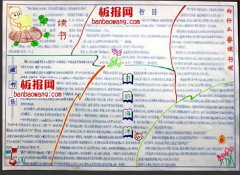 2014读书日手抄报