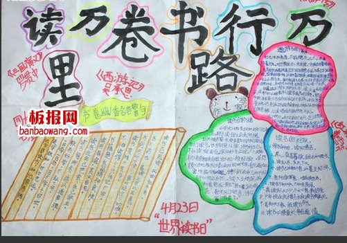 世界读书日手抄报资料