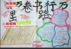 世界读书日手抄报资料