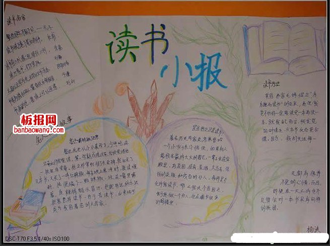 我爱读书手抄报图片