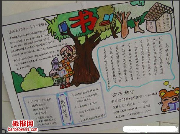 关于读书名言手抄报