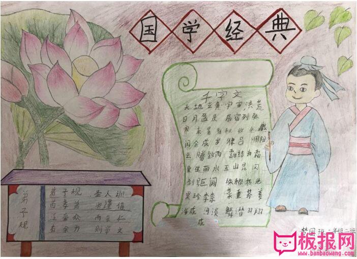 国学经典弟子规手抄报，品味中国文化