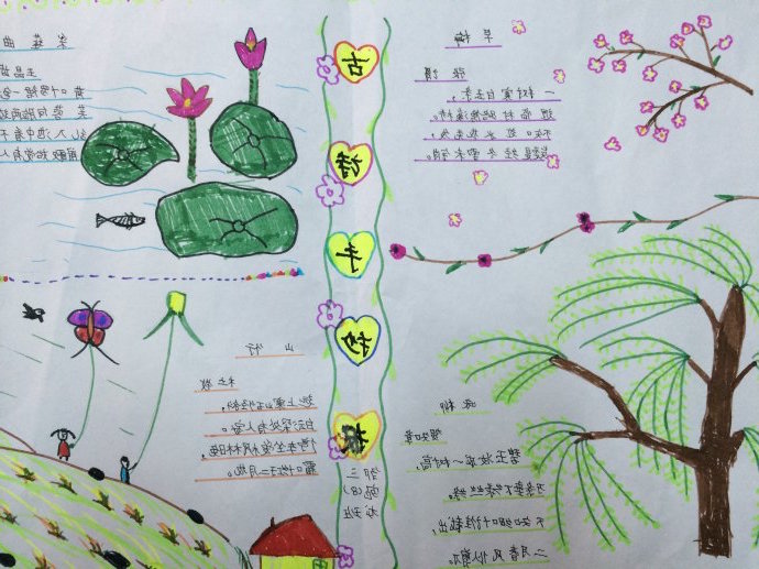 2017年诗词手抄报,诗歌古风古典