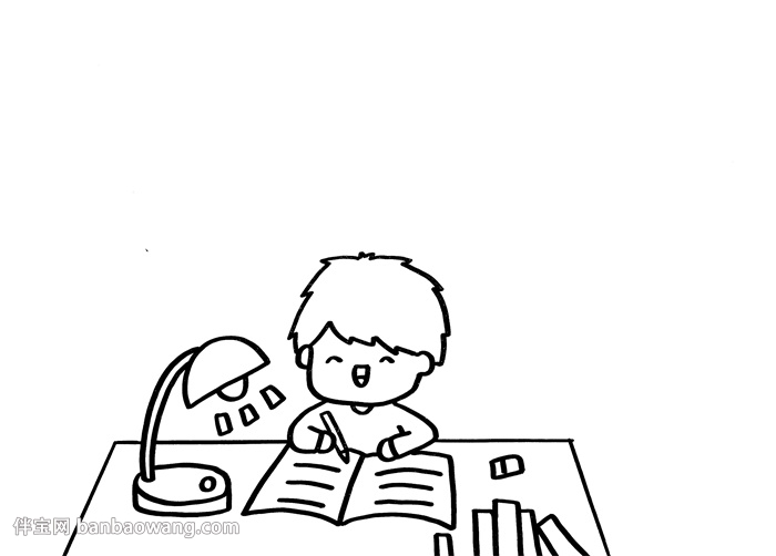 做学习的主人手抄报