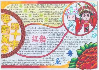 中国传统文化手抄报图片，粤韵风